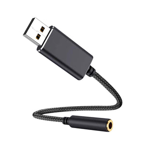 通话支持【将你最喜欢的耳机转换为USB】USB转3.5mm转换