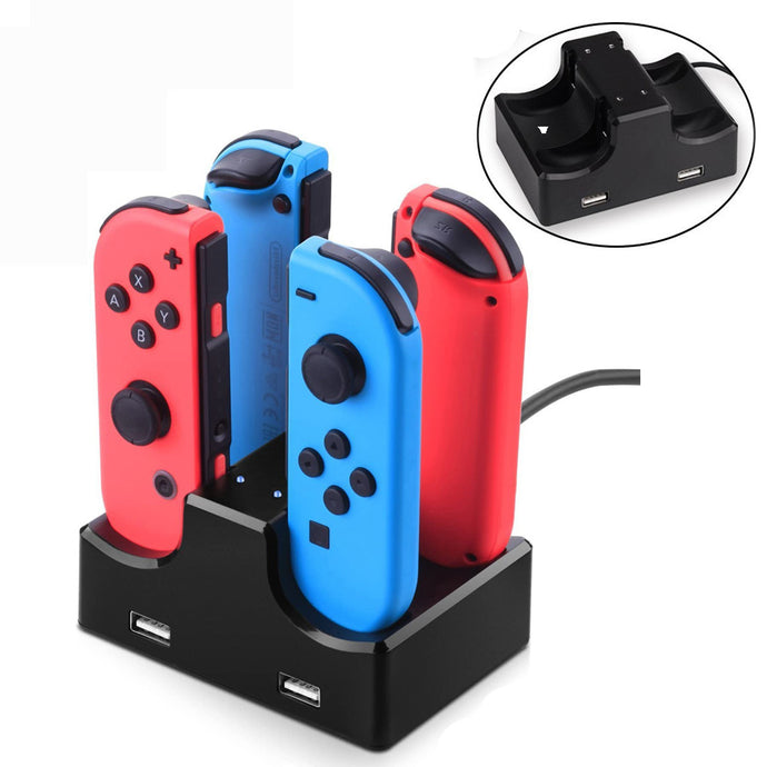 Support de charge dédié Joy-Con Contrôleur Nintendo Switch 4 chargeurs en même temps