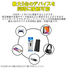 将图片加载到图库查看器，PS5方便5口附加USB集线器一体型可同时连接PlayStation 5
