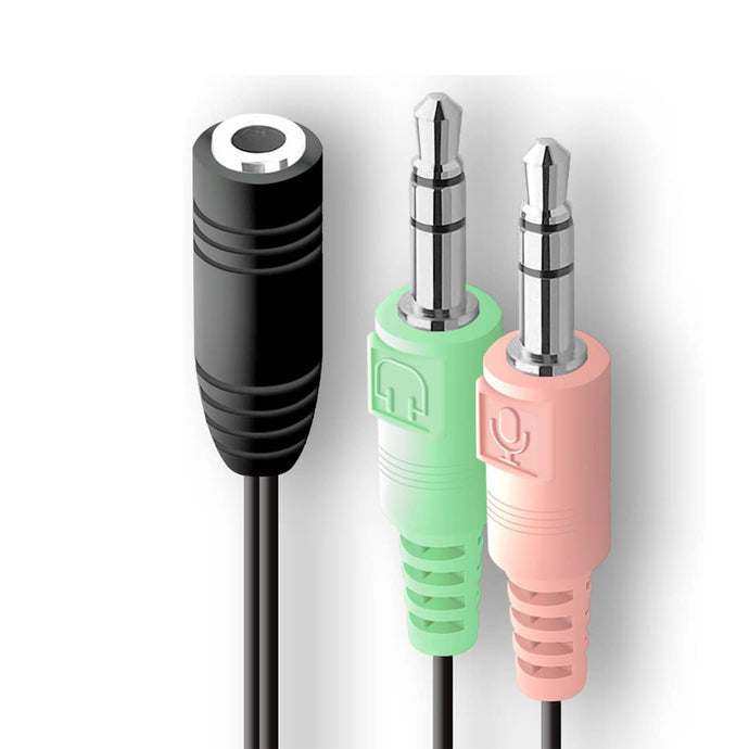 Y 型电缆 3.5mm 插孔侧母转换适配器电缆