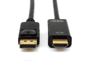 Câble de conversion DisplayPort HDMI Type haute définition compatible 4K DisplayPort