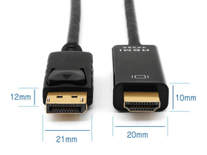 DisplayPort HDMI 変換 ケーブル 高精細タイプ 4Kにも対応ディスプレイポート - mini2x_store(ミニツーストア)