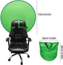 将图片加载到图库查看器，クロマキー 初心者でも使いやすい 直径110cm 椅子に簡単取り付け - mini2x_store(ミニツーストア)
