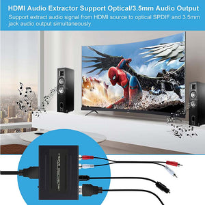 HDMI コンバーター 音声 分配器 音声分離 4K@30Hz HDMI 音声分離器 光デジタル オーディオ アナログ出力 サウンド