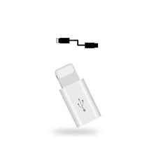 Load images into the gallery viewer,3個セット Micro USB to Lightning ライトニング アイフォン 簡単 変換アダプタ 急速充電とデータ伝送 ミニサイズ マイクロUSB 変換用アダプター 小さい コンパクト iPhone 12/11Pro MAX / 11Pro / 11 / Xs 対応 iPhone スマホ
